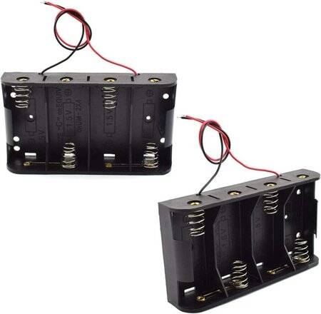 4x LR14 Battery Holder Box Without Cover - 1