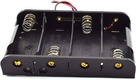 4x LR14 Battery Holder Box Without Cover - 5