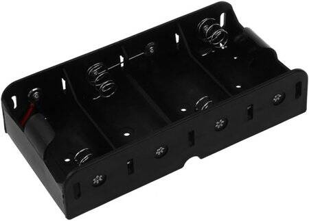 4x LR20 Battery Holder Box Without Cover - 4