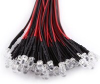 5-9V 5mm Orange LED Indicator Light With 20cm Cable - 4