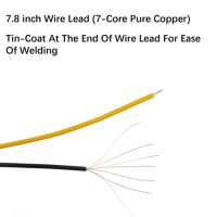 5-9V 5mm Yellow LED Indicator Light With 20cm Cable - 5