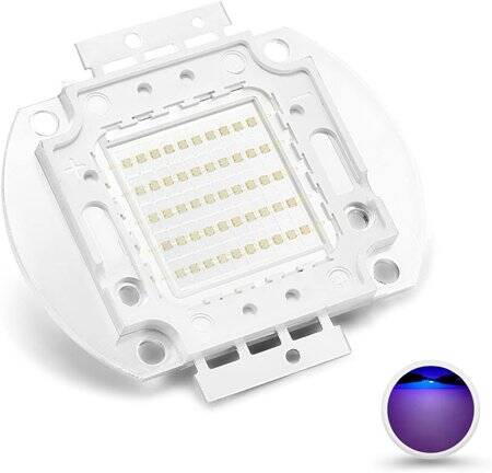 50W SMD High Power LED Bulb 365-370nm Purple - 2