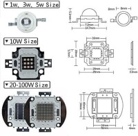 50W SMD High Power LED Bulb 380-385nm Purple - 3