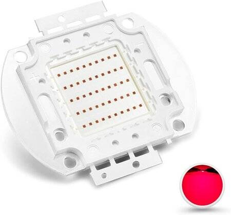 50W SMD High Power LED Bulb Plant Red - 1