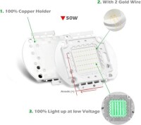 50W SMD High Power LED Bulb Pure Green - 4