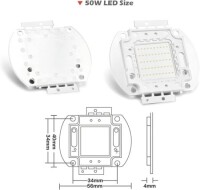 50W SMD High Power LED Bulb Pure Green - 5