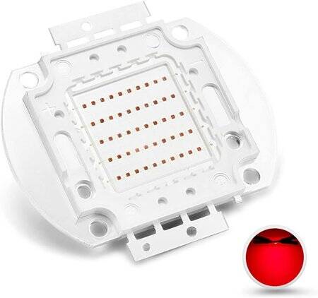 50W SMD High Power LED Bulb Red - 1