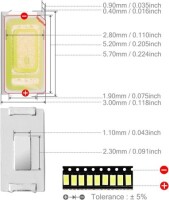 5730 (5630) 0.SMD 5W LED Natural White - 3