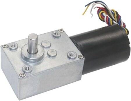 5840-3650 12V 80RPM Brushless DC Worm Gear Reduction Motor With Encoder - 1