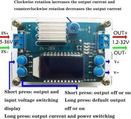 5A CNC DC-DC Step-Down Power Supply Module - 3