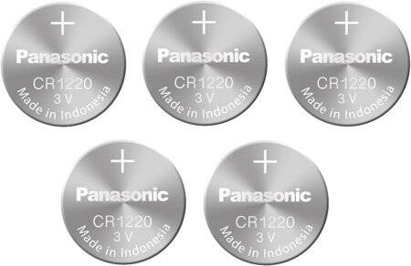 5PCS PANASONIC CR1220 3V Button Lithium Battery - 1