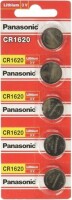 5PCS PANASONIC CR1620 3V Button Lithium Battery - 1