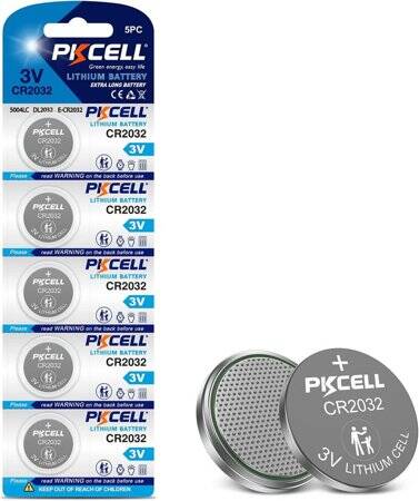 5PCS PKCELL CR2032 3V High Quality Button Lithium Battery - 1