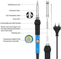 60W Adjustable Temperature Soldering Iron With 5pcs Soldering Tips EU Plug High Quality - 3