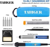 60W Adjustable Temperature Soldering Iron With 5pcs Soldering Tips UK Plug High Quality - 2