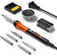 60W Adjustable Temperature Soldering Iron With 5pcs Soldering Tips US Plug High Quality - 1