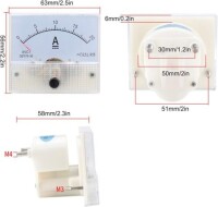 85C1-A DC Pointer Ammeter Measuring Range:DC0-20MA - 4