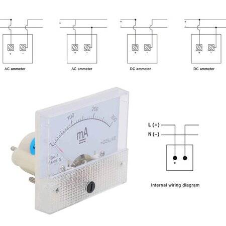 85C1-A DC Pointer Ammeter Measuring Range:DC0-300MA - 2