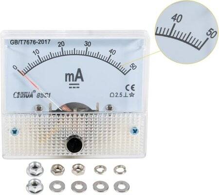 85C1-A DC Pointer Ammeter Measuring Range:DC0-50MA - 2