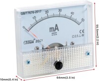 85C1-A DC Pointer Ammeter Measuring Range:DC0-50MA - 3