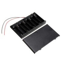 8x AA Battery Holder Box With Switch And Cover - 1