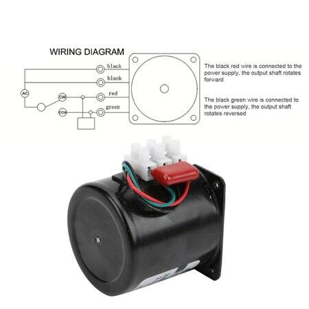 AC110V 14W 60KTYZ Permanent Magnet Synchronous Motor 5RPM - 2