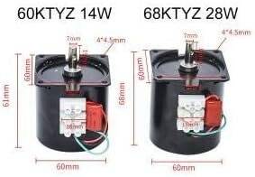 AC110V 28W 68KTYZ Permanent Magnet Synchronous Motor 10RPM - 2