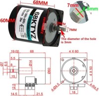 AC110V 28W 68KTYZ Permanent Magnet Synchronous Motor 50RPM - 2