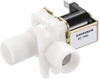 AC110V N/C G1/2 Male Thread Plastic Electric Solenoid Valve Water Air Inlet Flow Switch For 0-02-0-8Mpa - 1