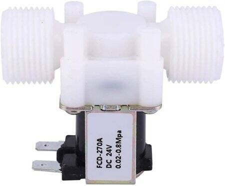 AC110V N/C G3/4 Male Thread Plastic Electric Solenoid Valve Water Air Inlet Flow Switch For 0-02-0-8Mpa - 1