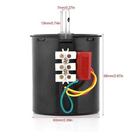 AC220V 28W 68KTYZ Permanent Magnet Synchronous Motor 20RPM - 4