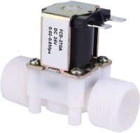 AC220V N/C G3/4 Male Thread Plastic Electric Solenoid Valve Water Air Inlet Flow Switch For 0-02-0-8Mpa - 5