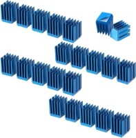 Aluminum Heatsink With Blue Thermal Tape Size:40x40x10mm - 1