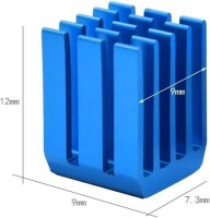 Aluminum Heatsink With Blue Thermal Tape Size:40x40x10mm - 3