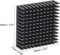 Aluminum Heatsink Without Thermal Tape Size:40x40x10mm - 3