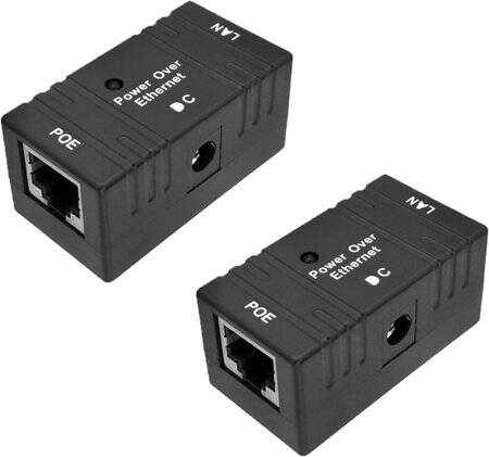 Black 100M PoE Combiner 5-48V/2A - Type B - 1