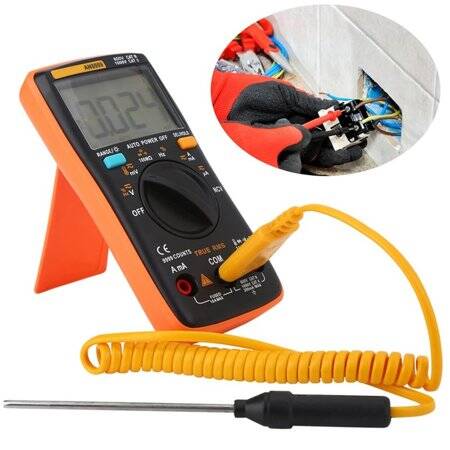 Black ANENG AN8009 Convenient Automatic Range Digital Multimeter With Battery - 3