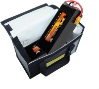 Black Lithium Battery Explosion-Proof Bag/Protection Bag Size: 260x130x150mm - 4