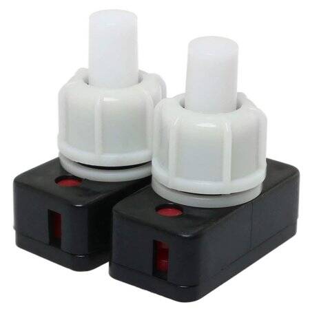 Black PBS-17A 10mm On-Off Plastic Push Button Switch Square Mini Self Locking - 2