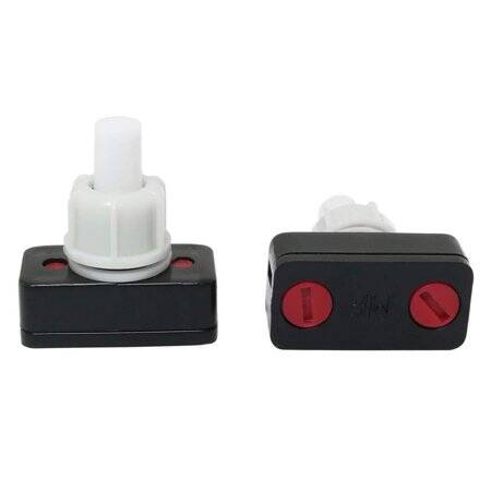 Black PBS-17A 10mm On-Off Plastic Push Button Switch Square Mini Self Locking - 3