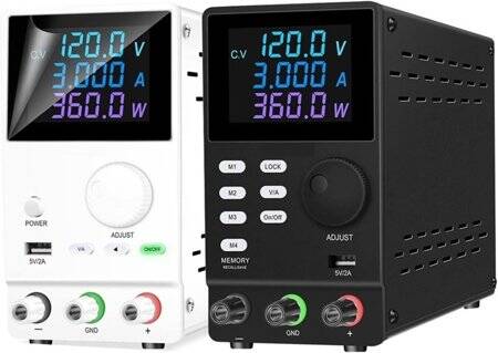 Black SPPS2001D 200V1A Color Screen Storage DC Regulated Power Supply With Cable 220V EU Plug - 3