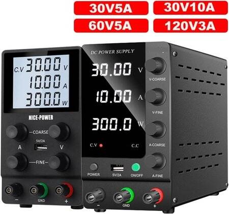 Black SPPS3010D 30V10A Color Screen Storage DC Regulated Power Supply With Cable 220V EU Plug - 2