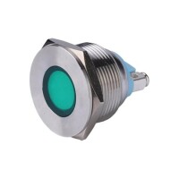 Blue 10-24V 16mm LED Metal Indicator Light - 3