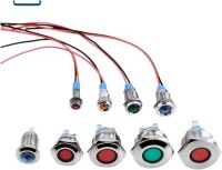 Blue 10-24V 22mm LED Metal Indicator Light - 1