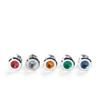 Blue 220V 12mm LED Metal Indicator Light - 3