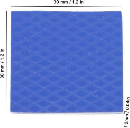 Blue 3-6W High-Conductivity Whole Piece Of Thermal Silica Gel CPU Notebook LED Power Heat Sink Without Thermal Tape Size:0-3x200x400mm - 2