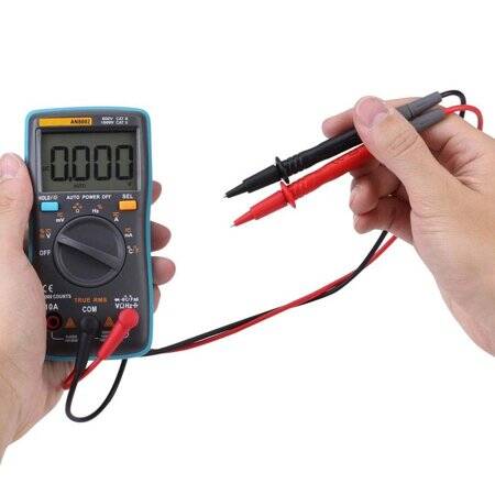 Blue ANENG AN8002 6000 Counts High Precision Digital Multimeter With Battery - 3