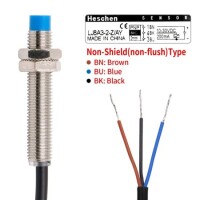 Blue M8 LJ8A3-2-J/DZ AC36-250V Inductive Proximity Sensor Switch Note:DC Two Wire Normally Closed Random Wire Color - 4