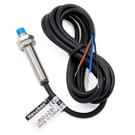 Blue M8 LJ8A3-2-Z/BY-5V PNP Inductive Proximity Sensor Switch Note:DC Three Wire Normally Open Random Wire Color - 2