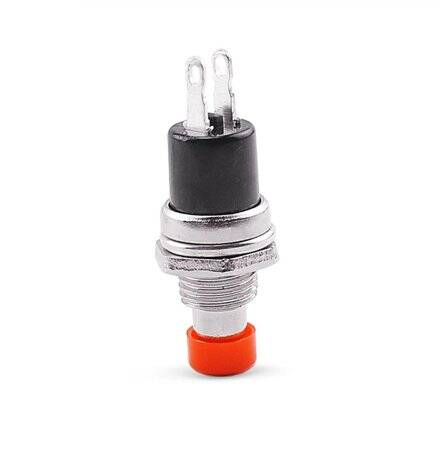 Blue PBS-110 2 PIN 7mm Thread Momentary Self-Reset Push Button Switch - Press On-NO - 5